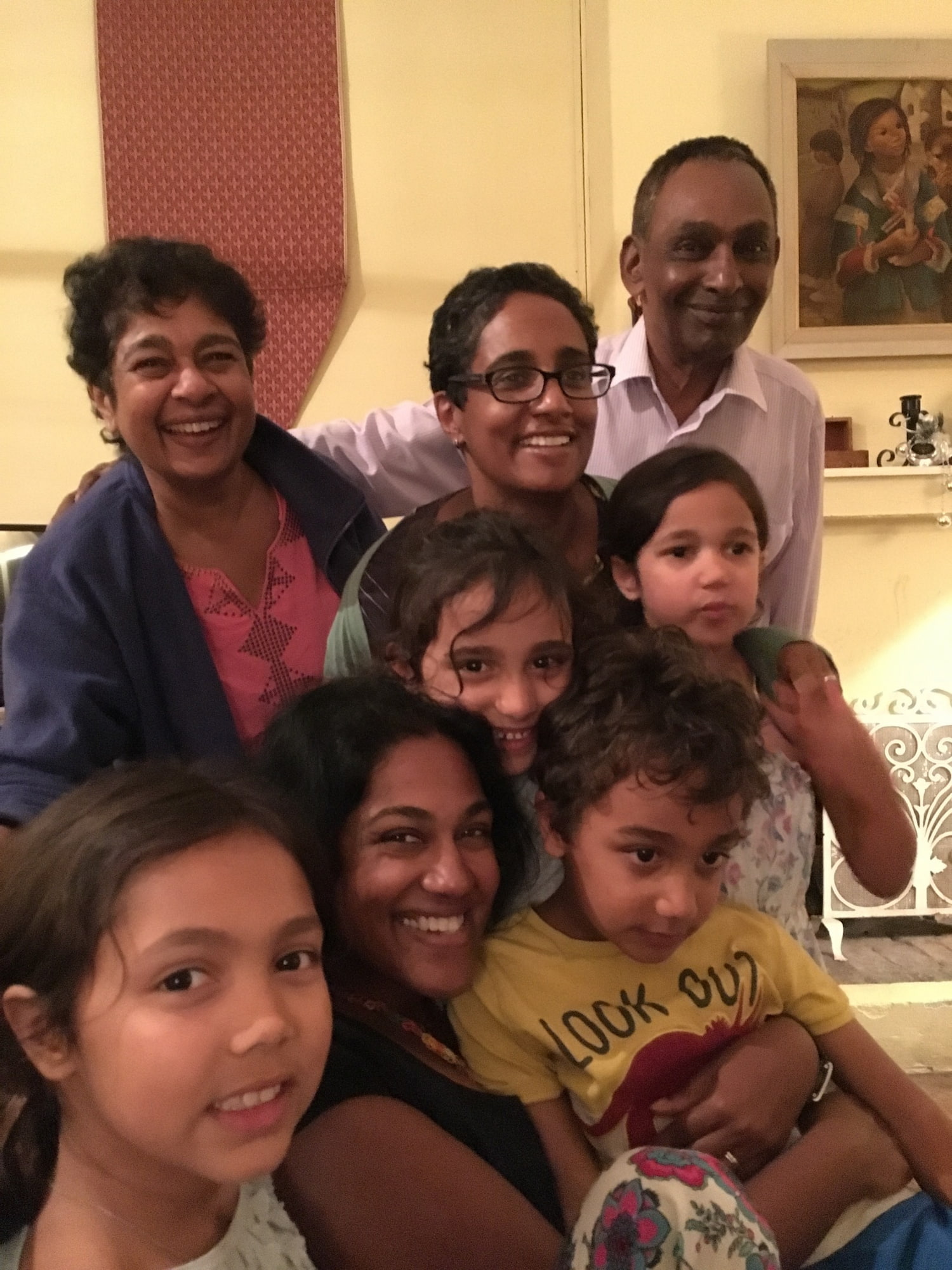 Van Rosie Lily and family